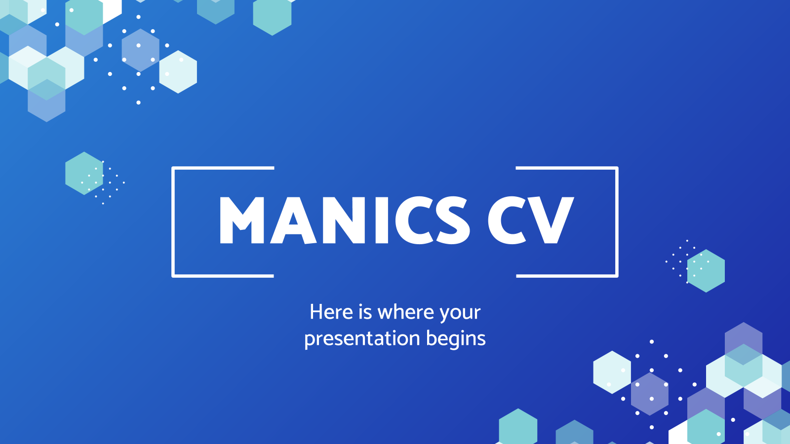Manics简历PowerPoint模板